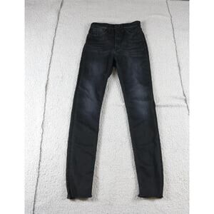 Rag and Bone Jeans Womens 24 Black Jane Super High Rise Skinny Dark Wash Denim